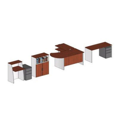 Muebles oficina 3d