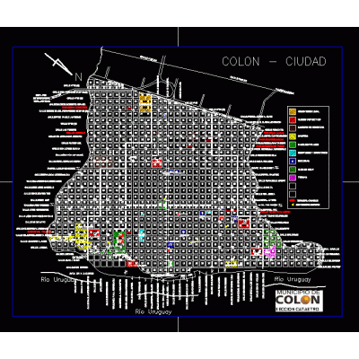 Plano Urbano de Colon: Entre Rios