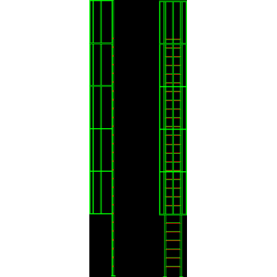 Escalera tipo gato 2d