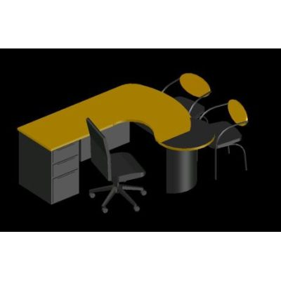 Escritorio oficina 3d