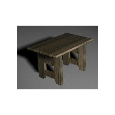 Rustic Table in 3D