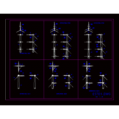 Medium tension structure for deflection