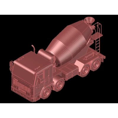 Camion hormigonera 3d