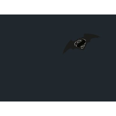 Batman and superman logo made in autocad 3d