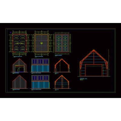 Galpon industrial de estructura metalica