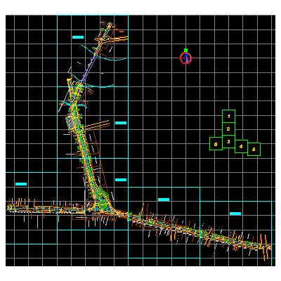 Plano de construcción de una avenida
