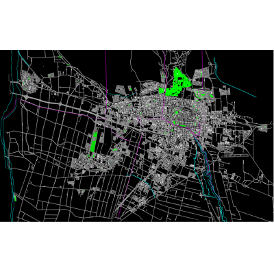Plano Urbano de Mendoza, Argentina