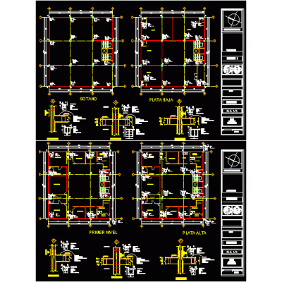 Plano de columnas