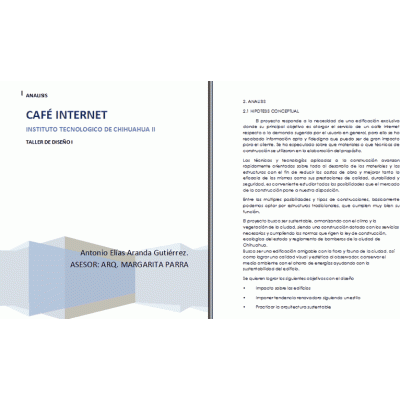 Analisis de Diseno para Cafe Internet
