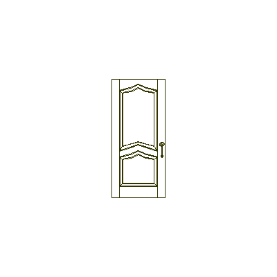 Puerta Clasica de Dos Paneles