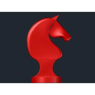 cavallo di scacchi 3d