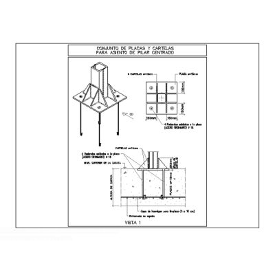 Anclaje para columnas