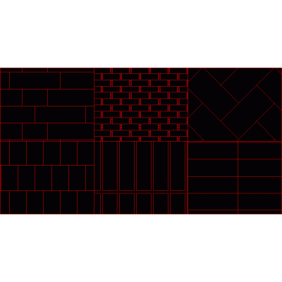 Raster patterns - bricks