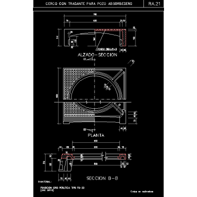 Detalles Cerco para Pozo Absorbedero