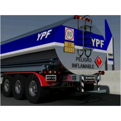 Semi cisterna ypf 3d