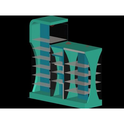Turquoise custom 3d shelf