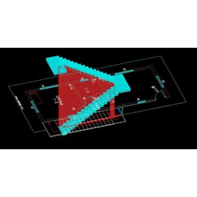 Escalera 3d - escalera u