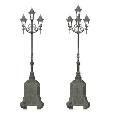 Farol rustico 3d