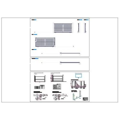 Porton con rodadura; autocad