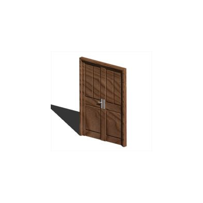Puerta doble hoja 3d