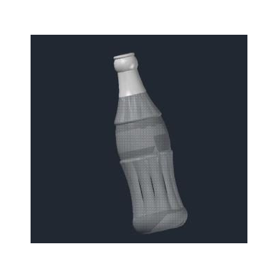 Botella de coca en 3d