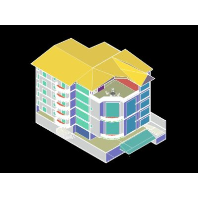 Diseno 3D de Edificio Multifamiliar
