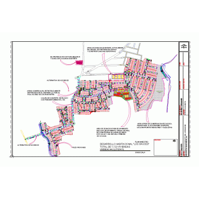 Desarrollo habitacional fraccionamiento