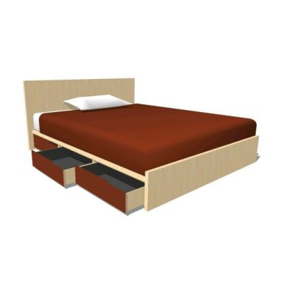Cama de dos plazas skp