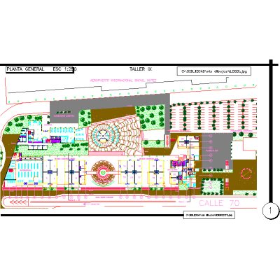 Aeropuerto y centro de compras