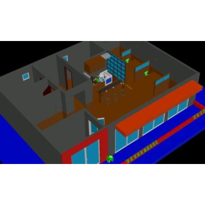 Cafeteria 3d