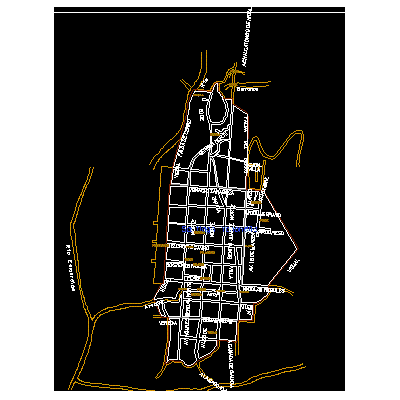 Plano Urbano Santiago Yosondua