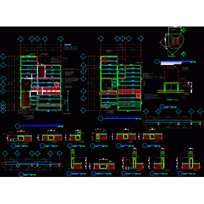 Planos estructurales de casa habitacion