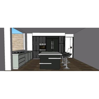 Cocina Moderna con Isla Elegante