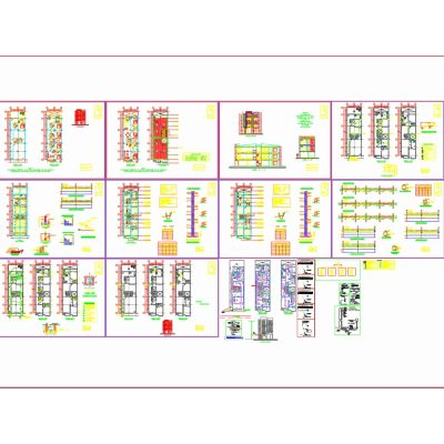 Plano de Edificio Mixto en AutoCAD