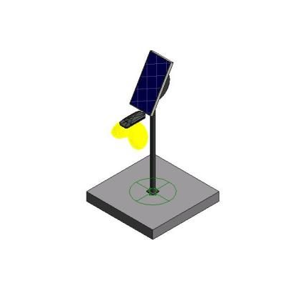 Poste de luz solar