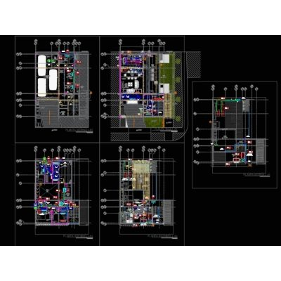 Planos de aire acondicionado sistema hvac