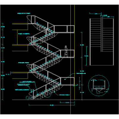 Escalera tubular