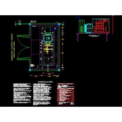 Elevation substation and power plant