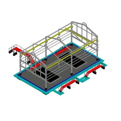 Puente grua y pasarelas