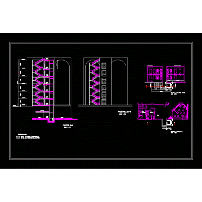 Elevador y escalera