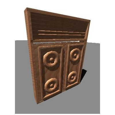 Ventana Decorativa con Relieve
