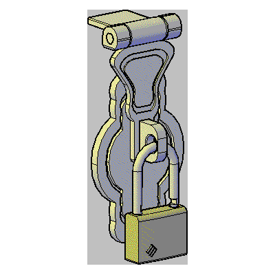 hasp and padlock