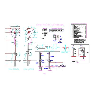 Wooden Pole Substation Design
