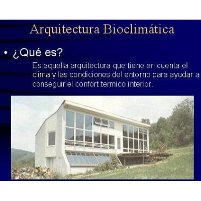 Arquitectura bioclimatica doc