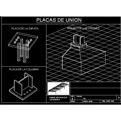Placas de unión