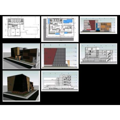 Proyecto arquitectonico spa - revit rvt