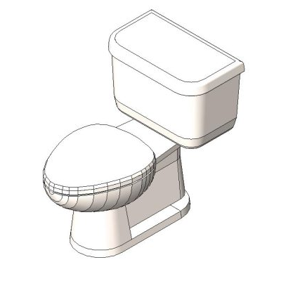 Inodoro Clasico en 3D