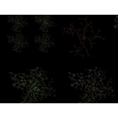 Vegetación en archivos 3d formados zip