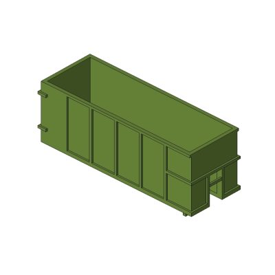 Contenedor de desechos de basura en general