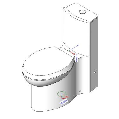 Inodoro Minimalista de Pieza unica